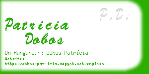 patricia dobos business card